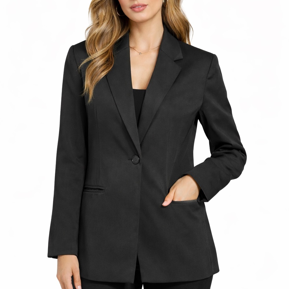 Elegant Black Women's Suit Jacket